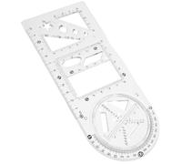 GETAJGHSD Engineering Rulers Drawing Stencils Plastic Multifunctional Easy to Operate Draw Patterns for Office and Engineering Use Suitable for Architectural Designer and Students