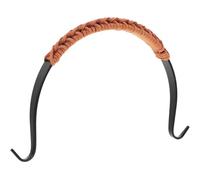 GETAJGHSD Ergonomic Teapot Grip Sturdy Wrought Iron Handle with Suede Wrap for Kitchen and Loose Leaf Tea Pots