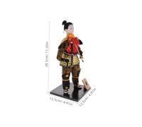GETAJGHSD Exquisitely Crafted Japanese Samurai Doll Home Ornament Authentic Samurai Figure for Japanese Style Decor and Party Supplies Artware for Cultural Heritage Display