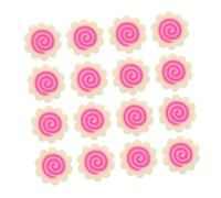 GETAJGHSD Fake Ramen Toppings Sprinkles Tiny Clay Narutomaki Charms for DIY Crafts Nail Art Japanese Food Theme Embellishments Soft Clay Slices