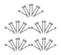 GETAJGHSD Fishing Bite Alarm Clip Bell with Secure Grip and High Sensitivity for Fishing Rods 25pcs Silver Iron Material and Rivers