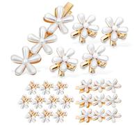 GETAJGHSD Flower Hair Clips Elegant and Lovely Accessories Small Alloy Clips 14 Pcs for Hair Styling and Creating Hairstyles Suitable for Party and Makeup Shop Use
