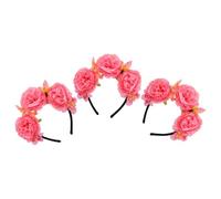 GETAJGHSD Flower Versatile 3pcs Lightweight Headbands for Realistic Women and Peony with Fabric Floral Crowns Use Decorations Weddings Party Hair