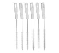 GETAJGHSD Foot Scrub Brush Set 6Pcs with Bristles, Long Handle Exfoliating Foot and Toe Cleaner for Shower Use, Suitable for Sensitive Skin and Nail Cleaning