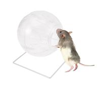 GETAJGHSD Four in One Transparent Small Pet Running Ball with Stand Multifunctional Hamster Exercise for Gerbils and Dwarf Hamsters Interactive Mini Play Sphere for Active Small Animals