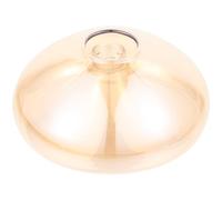 GETAJGHSD G9 with Amber Smoke Colour for Ceiling Light Glass Lampshade Modern Flat Decorative Lamp Shade Creates Warm Comfortable Atmosphere and Stylish Look for Bedrooms and Offices