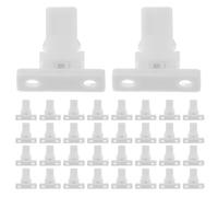 GETAJGHSD Garbage Can Buckles 40Pcs White Plastic Press Lock Clips for Kitchen Trash Bin Lids, Compatible Multiple Bin Sizes and Designed for Secure Waste Management