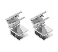 GETAJGHSD Glass Shower Door Hinge 2Pcs Non-Perforated Zinc Alloy Heavy Duty Pivot Hinges for Bath Screens and Wine Cabinets