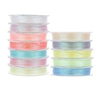 GETAJGHSD Glow-in-The-Dark Embroidery Thread 150D, 12 Rolls Polyester for Cross Stitch and Handcraft Sewing Projects, 100M Each, for Craft Classes and Embroidery Clubs