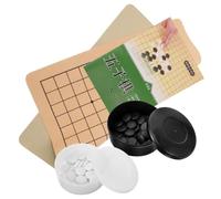 GETAJGHSD Go Chess Training Kit for Educational Game Set with Black White Pieces for Beginners and Adults Convenient Folding Design for Easy Storage