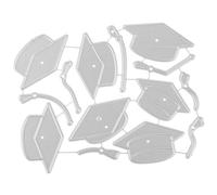 GETAJGHSD Graduation Cap DIY Mold Cutting Mold Stainless Steel Metal Cutting Die for Photo Scrapbooking Graduation Celebrations Silver Sturdy Embossing Tool