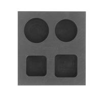 GETAJGHSD Graphite Ingot Mold 4-Slot Multi-Hole Casting Crucible Mold for Melting and Refining Gold Silver Copper Non-Ferrous Metals Jewelry Craft Supplies