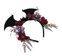 GETAJGHSD Halloween Skeleton Bat Headband for Costume Party with Comfortable Fit and Non-woven Fabric Material, for Stage Shows and Spooky Dress up Events