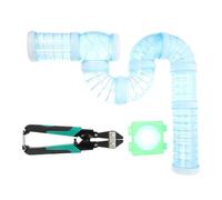 GETAJGHSD Hamster Cage Tubes Made of Sturdy Abs and Steel, Easy to Disassemble and Tunnel Connectors and Promote Healthy Habits the Cage for Small Pets for DIY Hamster Maze