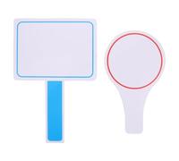 GETAJGHSD Handheld Dry Erase Scoring Boards 15X25Cm 20X30Cm Portable Foam Whiteboard Paddles 2Pcs Set for Judges Voting and Game Scoring