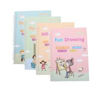 GETAJGHSD Handwriting Practice Copybooks for Calligraphy Exercise Board with Pen Refill Grooved Copybook for Preschool Learning Safe Convenient Writing Aid