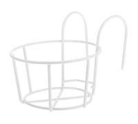 GETAJGHSD Hay Feeder for Rabbits Metal Hay Rack for Rabbits Space-saving Open Design White Iron Flowerpot-style Metal Hanging Rack Small Animals Guinea Pig Cage Accessory