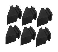 GETAJGHSD Heavy Duty Deck Balusters Shoes Stair Railing Bases Post Anchor Shoes for Outdoor Staircase Deck Railing System Sturdy Metal Bracket Fixing 6Pcs