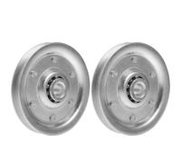 GETAJGHSD Heavy Duty Garage Door Pulley System and Universal Compatibility 2pcs with 200lb Load Capacity, 3 Inch Metal Roller Wheels Featuring Weather Resistant Coating for Sliding