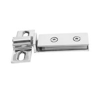 GETAJGHSD Heavy Duty Stainless Steel Shower Glass Door Hinges with Dual Hole Pivot System for Smooth Sliding Weather Resistant Rectangular Design Load Bearing Hardware for Modern Bathrooms