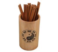 GETAJGHSD I Ching Sticks Bamboo Divination Kit for Accurate Fortune Telling and Feng Shui Learning Portable Chinese Bamboo Wishing Bucket with Branches Sticks for Cultural Education and