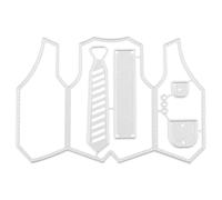 GETAJGHSD Jacket Themed Cutting Dies for Card Making and Scrapbooking, Carbon Steel Material, Sturdy and Not Easy to Break, Silver Colour, for Album Decoration and Sharing DIY Fun