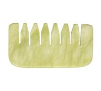 GETAJGHSD Jade Head Massage Comb Smooth Texture for Scalp Relaxation and Anti-Hair Loss, Portable Green Jade Comb Featuring Fine Craftsmanship and Effective Meridian Pressure Massage