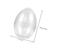 GETAJGHSD Jumbo Plastic Easter Eggs 8Pcs Hollow Fillable Ornaments for Holiday Craft and Easter Party Use