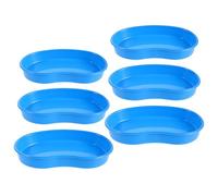 GETAJGHSD Kidney Shaped Pill Organizer Tray 6Pcs ABS Tablet Dispenser with Multi-Size Compartments for Hospital Cart and Mobile Medication Management