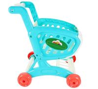 GETAJGHSD Kids Mini Shopping Cart Toy Blue Simulation Trolley for Boys and Girls Pretend Play Kitchen Accessory for Supermarket Role Play and Storage
