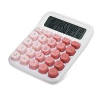 GETAJGHSD Large Display Desktop Calculator with Big Buttons Digits Mechanical Calculator for Students and Office Use User Friendly Design Pink for Easy and Accurate Calculations