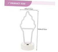 GETAJGHSD LED Neon Heart Table Lamp Dual Color Romantic Room Light Decor for Bedroom Dorm Party Creative Cartoon Atmosphere Lamp with Warm Glow USB Powered No Battery Needed