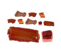 GETAJGHSD Lifelike Fake Pork Ribs Toy 3.15 Inch Artificial Braised Meat Model for Kitchen Decoration Home Display Restaurant Photo Prop