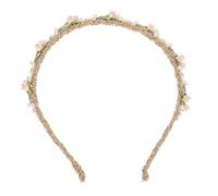 GETAJGHSD Lily Valley Headband Floral Hair Bands Bridal Headpieces Wedding Headband Pearl Hair Accessories for Flower Girl Accessories