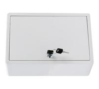 GETAJGHSD Lockable Milk Box Mailbox Abs Material Simple Style Workmanship Practical Versatile Use White Wall-mounted Outdoor Hanging to The Door Random Color