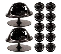 GETAJGHSD Locking Pin Back Gunmetal Enamel Pin Backs with Copper Heads for DIY Brooches Badge Replacement Jewelry Making Supplies