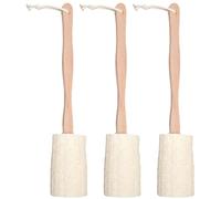 GETAJGHSD Loofah Bath Brush Back Scrubber with Long Handle 3pcs with Stable Grip and Extended Reach Handle, Deep Clean Body Scrub for Shower Exfoliating for Men and Women at Home