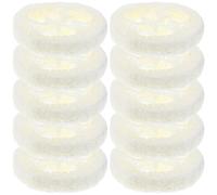 GETAJGHSD Loofah Soap Gripper Pads to Keep Dry and Prevent Dropping Beige 20pcs Multi-Function Soap Mat Round Bathroom Pad Natural Bathroom Accessories