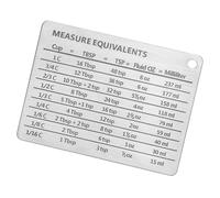 GETAJGHSD Magnetic Stainless Steel Kitchen Tool with Measurement Conversion Chart for Tablespoons, Fluid Ounces, and Baking Use