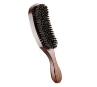 GETAJGHSD Men Beard Brush with Boar Bristles and Solid Pear Wood Handle for Beard Cleaning and Dirt Removal, Portable Styling Brush Suitable for Salon and Hair Cutting