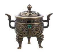 GETAJGHSD Metal Mini Incense Burner Tian Yuan Ding Censer Chinese Incense Stick Holder for Home Office and Tea Room Decoration Coffee