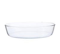 GETAJGHSD Microwave Safe Glass Grill Plate Large Capacity Oval Roasting Dish for Baking Fish Cakes Oven Use Non-Stick Bakeware