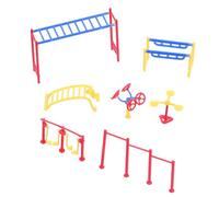 GETAJGHSD Mini Landscape Fitness Equipment Model Plastic Miniature Sports Props for Doll House Layout Realistic Sand Table Accessory with Vivid Detail for Micro Scene Decoration and World