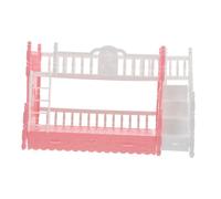 GETAJGHSD Miniature Bunk Bed Model for Dollhouse Doll Bedroom Furniture with Ladder Realistic Mini Bed for Tiny Doll Play House Lightweight Delicate Design Photo Prop Decorative