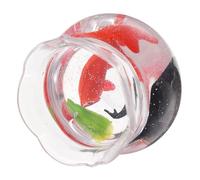 GETAJGHSD Miniature Koi Fish Tank Dollhouse Accessories with Fish Figurines for Home Decor Realistic Aquarium Decor Small Animal Sculptures for Miniature Scenes Easy to Clean Low Maintenance
