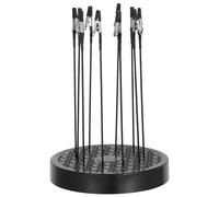 GETAJGHSD Model Painting Hobby Stand with 360 Degree Rotation Base and 10 Assorted Colour Alligator Clip Sticks, Plastic and Iron Material for Precision Spray Control and Portable Design,