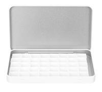 GETAJGHSD Multi-function Easy to Clean Watercolour Paint Tin Empty Painting Pan with 2 Ml Capacity, Sturdy Iron and Plastic Material, Compact Watercolour Pan for Artists and Nail Artists