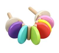 GETAJGHSD Musical Wooden Castanet for Toddlers Percussion Instrument for Boys and Girls Hand-eye Coordination and Sensory Development Safe Smooth for Peace of Mind Play