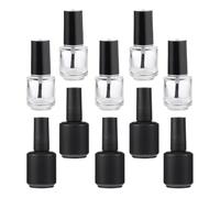 GETAJGHSD Nail Polish Bottles Multi-purpose Containers 10pcs Glass 15ml Empty Refillable with Brush Lightweight and Sturdy Nail Beauty Tools for Travel and Grooming on The Go