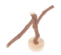 GETAJGHSD Natural Grape Branch Bird Perch with Two Crossbars 20Cm Height Parrot Claw Grinding Stick Birdcage Stand for Parakeets Budgies and Small Birds